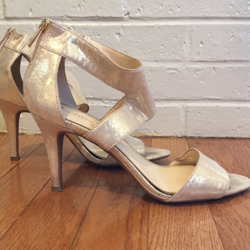 gold heels